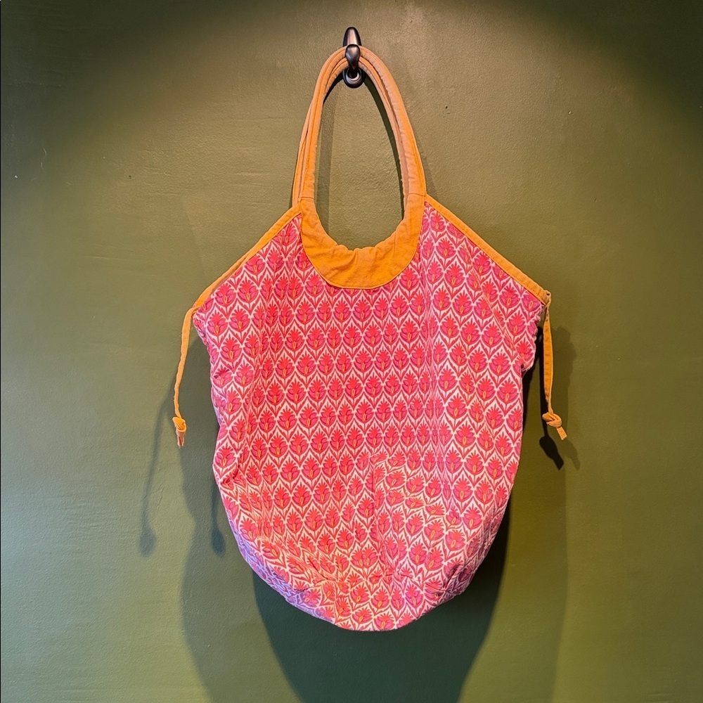 Needham Lane Pink and Orange Tote Bag